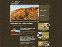 Tablet Screenshot of copleycaravan.com.au